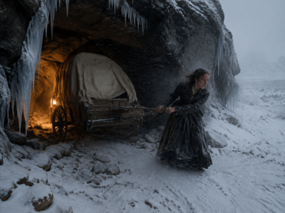I DRAGGED MY BROKEN WAGON INTO A ROCK HOLLOW AS THE BLIZZARD CLOSED IN — THEN THE STORM SEALED THE ONE THING I COULDN’T