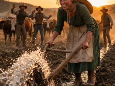 she spent every dollar on forty worn-out oxen while the county laughed—then the mountain opened beneath their feet and proved her grandfather right