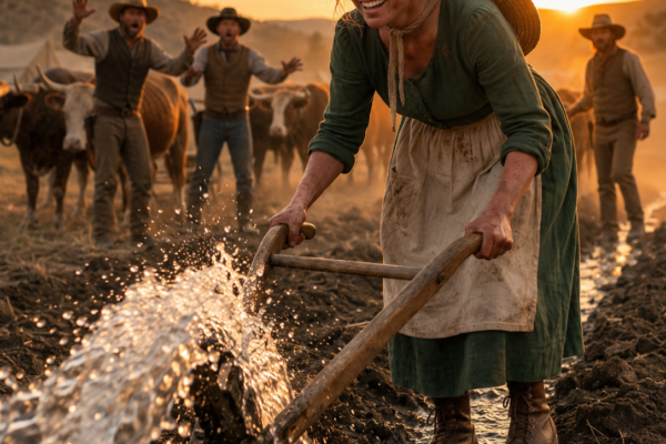 she spent every dollar on forty worn-out oxen while the county laughed—then the mountain opened beneath their feet and proved her grandfather right