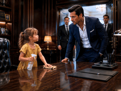 A SIX-YEAR-OLD CAME TO CLEAN FOR HER SICK MOTHER—THEN THE CITY’S MOST FEARED CRIME BOSS KNELT BEFORE HER