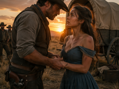 MY BROTHER SOLD ME LIKE CATTLE, BUT THE COWBOY WHO SAVED ME WENT SILENT WHEN HE LEARNED WHAT I WAS HIDING UNDER MY HEART—THEN HE MADE A PROMISE