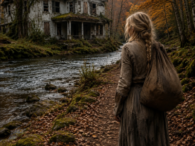 the homeless daughter found a hidden key in her father’s tackle box—what waited inside his abandoned forest house exposed the family that stole everything