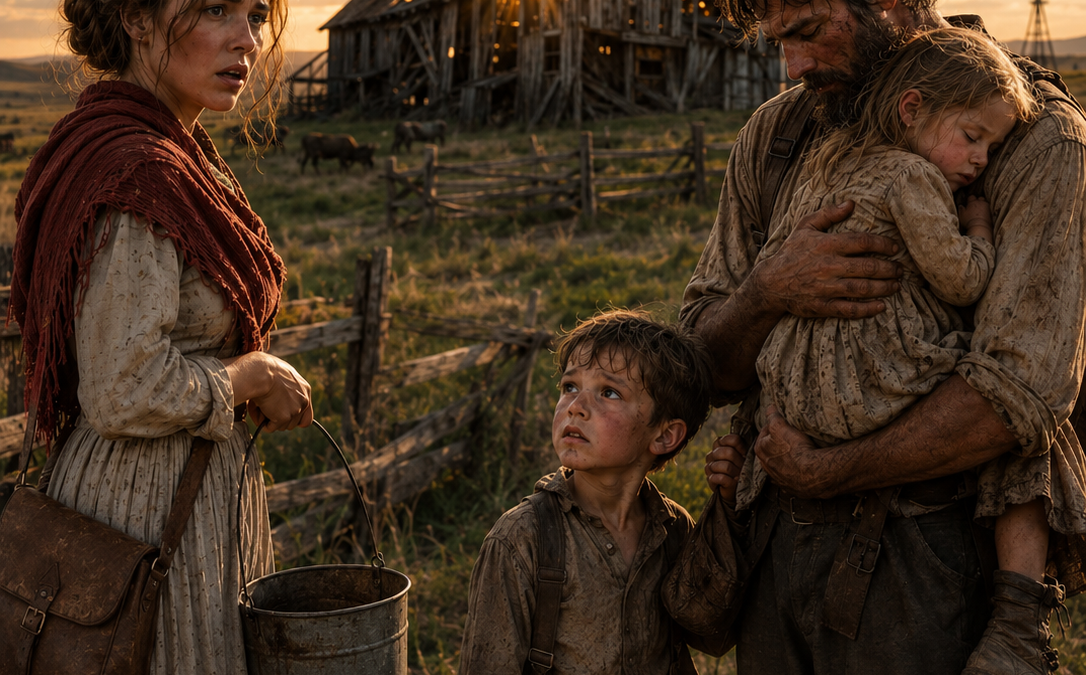 feed my children and i’ll rebuild your ruined barn, the starving stranger promised—then the widow found what her husband had hidden beneath the floor