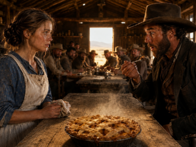 Forty cowboys refused the new ranch cook’s supper—by Sunday they were riding nine miles in clean shirts for her peach pie