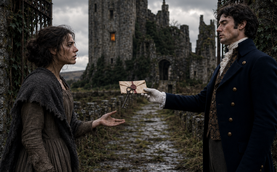 the duke gave a penniless young woman the worthless castle no one wanted—one year later, he returned and could not recognize what she had built