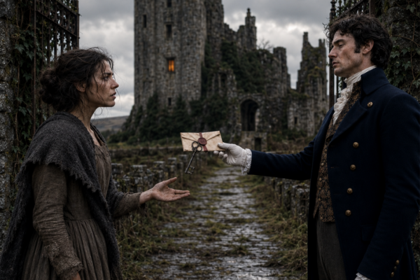 the duke gave a penniless young woman the worthless castle no one wanted—one year later, he returned and could not recognize what she had built