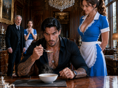 THE STARVING MAFIA BOSS COULD NOT SWALLOW A SINGLE MEAL—UNTIL A BROKE MAID FED HIM SCRAPS, EXPOSED THE POISON INSIDE HIS HOUSE, AND BECAME THE WOMAN HE CLAIMED BEFORE THE MEN WHO WANTED HIM DEAD