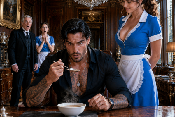 THE STARVING MAFIA BOSS COULD NOT SWALLOW A SINGLE MEAL—UNTIL A BROKE MAID FED HIM SCRAPS, EXPOSED THE POISON INSIDE HIS HOUSE, AND BECAME THE WOMAN HE CLAIMED BEFORE THE MEN WHO WANTED HIM DEAD