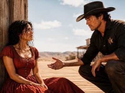 She had nowhere left after the saloon closed — until the sheriff’s quiet new deputy lifted her suitcase and said, “Come home and eat supper”