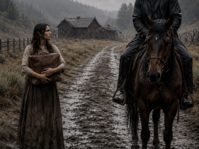 a lone montana cowboy found a mail-order bride abandoned in the storm—then the whole town accused her of a crime she never committed