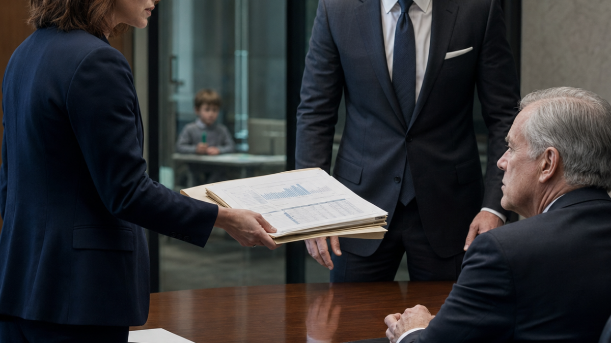 A LITTLE BOY ASKED WHY THE GIRL HAD NO FOOD—MONTHS LATER, HER MOTHER WALKED INTO HIS CEO FATHER’S BOARDROOM HOLDING A FOLDER NO ONE THERE WAS SUPPOSED TO SEE