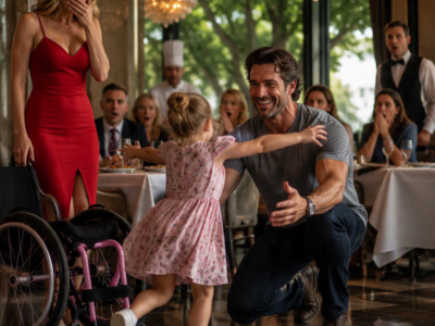 I WAS A BILLIONAIRE WHO COULDN’T MAKE MY PARALYZED DAUGHTER SPEAK—THEN SHE RAN TO A MAINTENANCE MAN, AND HER NOTEBOOK EXPOSED WHO HAD ORDERED THE CRASH