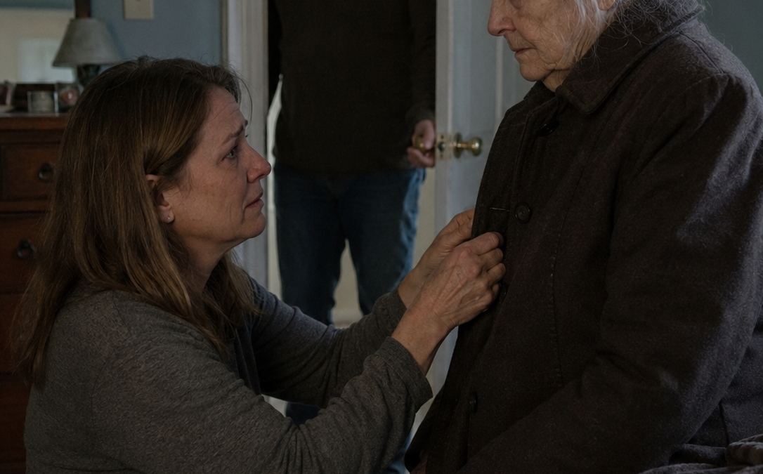 She Found Her Mother Hidden Beneath a Winter Coat—Then Her Brother Learned the Sister He Dismissed Had Authority to Expose Everything