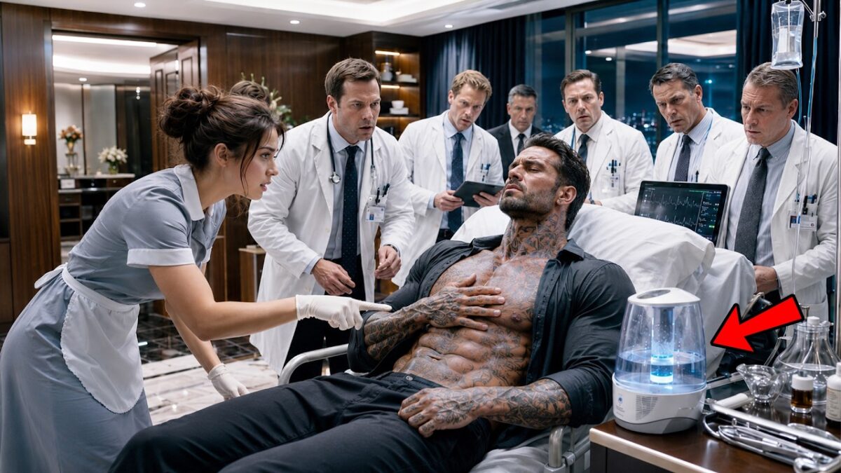 TWELVE DOCTORS SAID THE DYING MAFIA BOSS COULDN’T BE SAVED—THEN THE POOR MAID SMELLED THE POISON, AND HE WOKE UP TO DECLARE, “FROM NOW ON, SHE STANDS BESIDE ME”