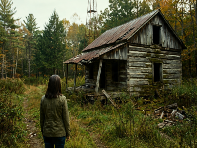 ABANDONED AT 41, I INHERITED A CABIN WORTH NOTHING—THEN I FOUND MY NAME BENEATH THE FLOOR IN A BOOK MY FATHER NEVER MEANT ME TO SEE
