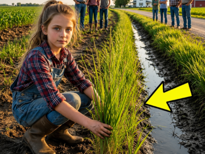 They Thought the Little Girl Planted Tall Grass Along the Ditch for Beauty — Until the Flood Came