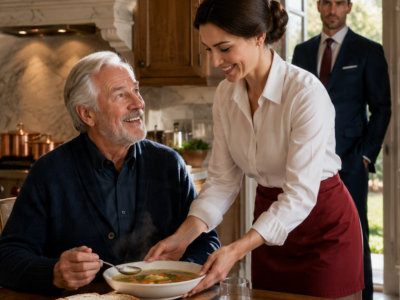 I COOKED ONE FORGOTTEN RECIPE FOR A MILLIONAIRE’S DYING FATHER—THEN HIS SON THREW ME OUT BEFORE DISCOVERING WHO HAD BUILT THE LIE AROUND MY NAME