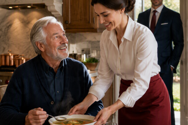 I COOKED ONE FORGOTTEN RECIPE FOR A MILLIONAIRE’S DYING FATHER—THEN HIS SON THREW ME OUT BEFORE DISCOVERING WHO HAD BUILT THE LIE AROUND MY NAME