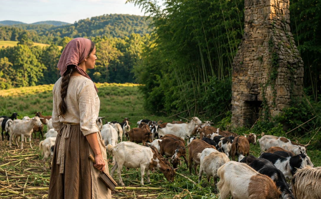 My Goats Broke Through the Bamboo—Behind It Was a Stone Door and the County’s Oldest Buried Secrets