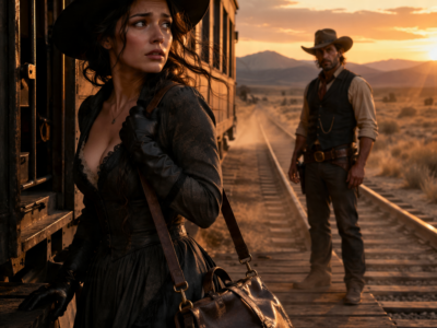 I ARRIVED IN MONTANA AS A MAIL-ORDER BRIDE WITH 17 CENTS AND NOWHERE TO GO – THEN THE GRIEVING COWBOY LOOKED AT MY TORN DRESS AND SAID…