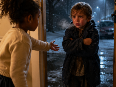 I LET A LOST BOY INTO MY HOUSE — THEN A BILLIONAIRE RETURNED WITH BLACK CARS AND ONE FOLDER