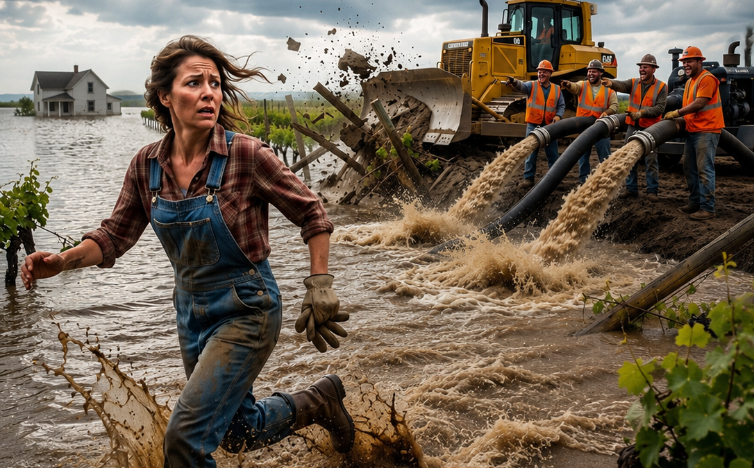 the men who flooded a widow’s farm thought the water would drive her away, but it uncovered a forgotten river and saved everything they tried to take