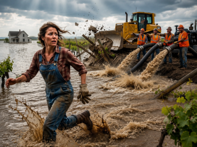 the men who flooded a widow’s farm thought the water would drive her away, but it uncovered a forgotten river and saved everything they tried to take