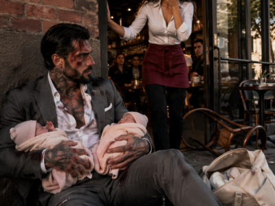 I SAVED A SHOT MAN CARRYING TWO SILENT BABIES – THEN THE CARD IN MY APRON MADE THE MAFIA BOSS LOOK AT ME LIKE HE’D SEEN A GHOST