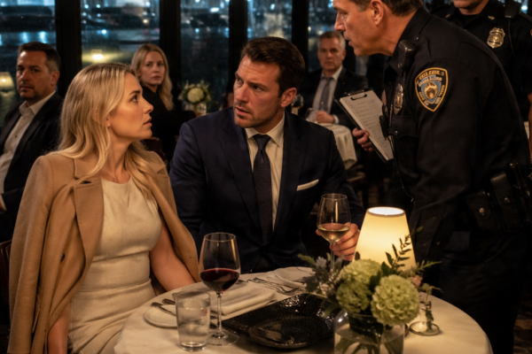 AFTER A VIOLENT CRASH LEFT ME IN THE ER, MY GIRLFRIEND CHOSE LUNCH WITH HER “BEST FRIEND” — THEN TWO POLICE OFFICERS WALKED TO HER TABLE AND SAID ONE SENTENCE SHE NEVER EXPECTED