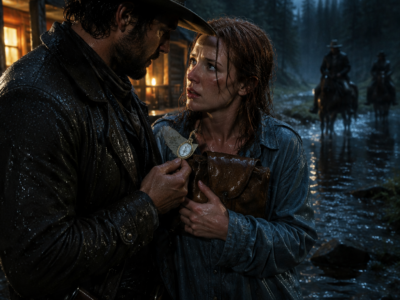 HE DRAGGED A HALF-DROWNED WIDOW FROM THE FLOODED RIVER – THEN SHE BEGGED HIM NOT TO TAKE HER TO TOWN, AND HE UNDERSTOOD WHY ONLY AFTER DARK