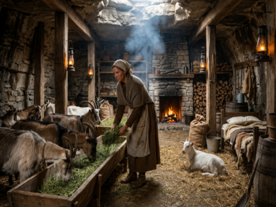 Abandoned at 18, She Dug a Hill Shelter for Her Goats… Until the 1895 Snowstorm Brought Everyone