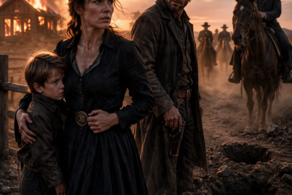 THE TOWN CALLED HER A SHAMELESS WIDOW AND SENT MEN TO TAKE HER SON’S LAND—BUT THE STRANGER IN HER BARN KNEW WHO HAD MOVED THE STONES