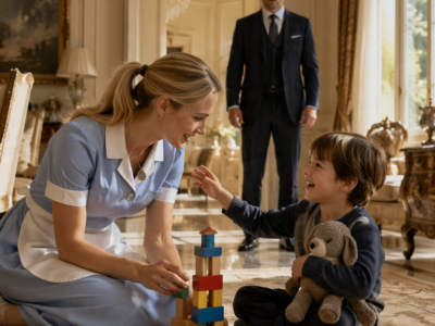 I ONLY COVERED MY SISTER’S MAID SHIFT FOR A DAY – UNTIL THE CEO’S LITTLE BOY WHISPERED THE WORD THAT STOPPED HIS FATHER COLD