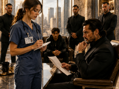 THE EXHAUSTED NURSE WALKED INTO THE MAFIA BOSS’S TOWER TO SAVE HER BROTHER—BUT WHEN SHE PUT DOWN HER PEN, EXPOSED THE MEN WHO KILLED HER MOTHER, AND REFUSED TO BOW, THE CITY’S MOST FEARED CRIME LORD CLAIMED HER AS HIS FUTURE WIFE