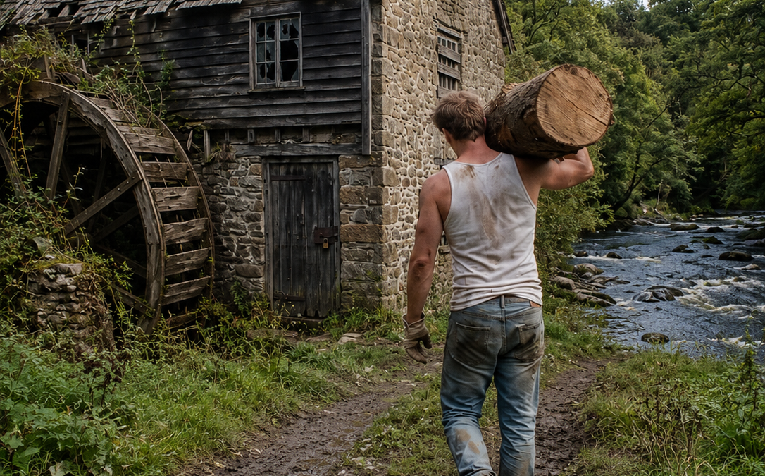 his brother kicked him out with ten thousand dollars and a condemned mill—then the locked basement revealed who truly owned the family empire