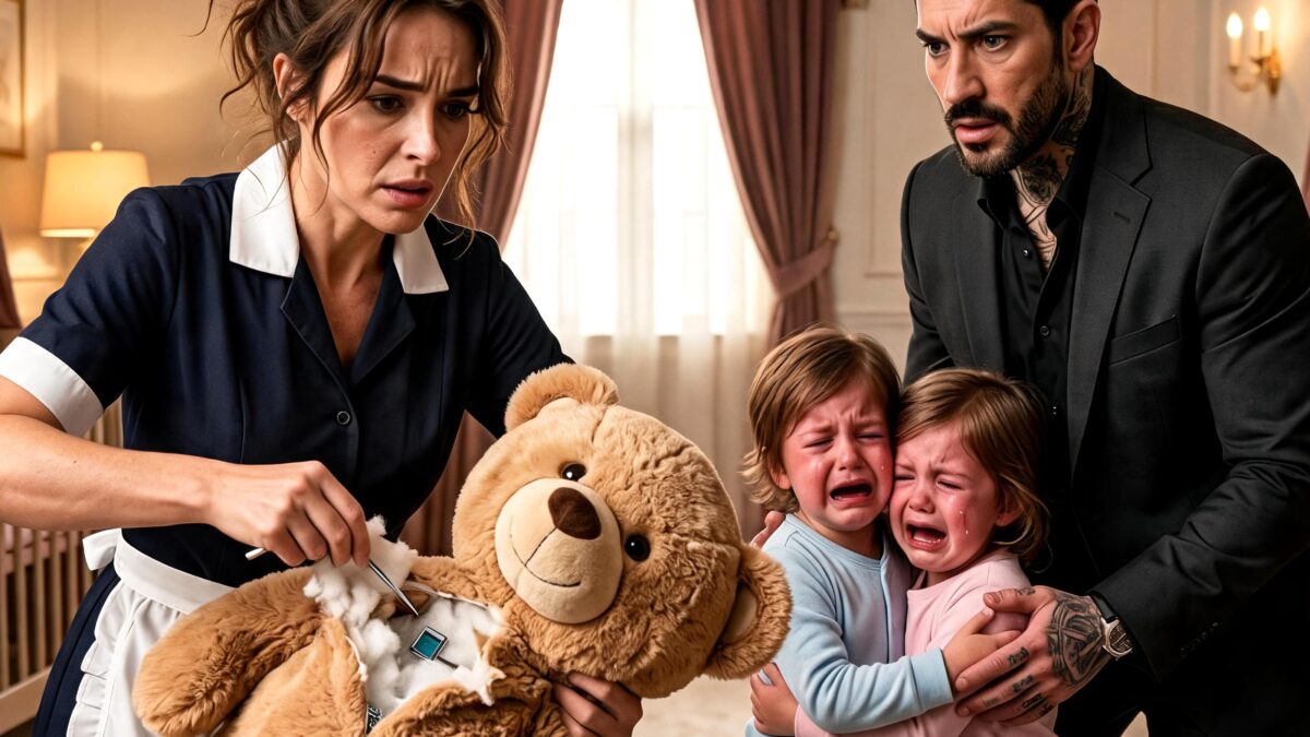 The Mafia Boss’s Twins Screamed About a Monster Every Night—Then the Quiet Maid Cut Open Their Teddy Bear and Exposed His Sister’s Secret