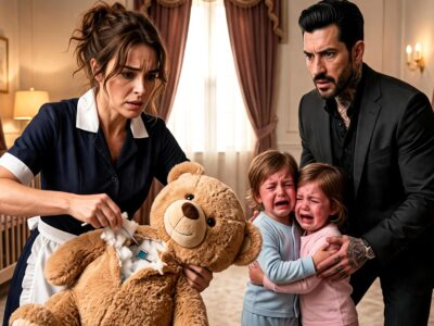The Mafia Boss’s Twins Screamed About a Monster Every Night—Then the Quiet Maid Cut Open Their Teddy Bear and Exposed His Sister’s Secret
