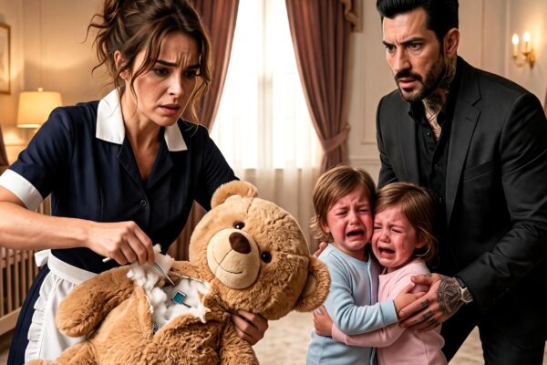 The Mafia Boss’s Twins Screamed About a Monster Every Night—Then the Quiet Maid Cut Open Their Teddy Bear and Exposed His Sister’s Secret
