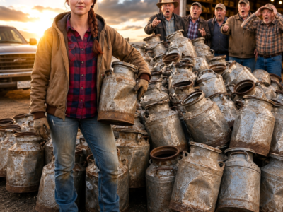 They Laughed When I Spent My Last $2,100 on 700 Dented Milk Churns—Then an Antique Dealer Read the Hidden Stamp and Saved My Grandfather’s Farm