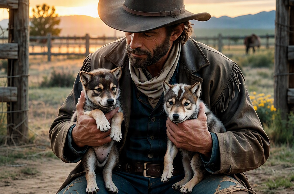 EVERYONE DEMANDED THAT A POOR COWBOY SHOOT THE TWO ORPHANED WOLVES HE HAD RAISED—UNTIL THE TOWN’S MOST TRUSTED LAWMAN MADE ONE SMALL MISTAKE, AND THE QUIETER WOLF NOTICED…