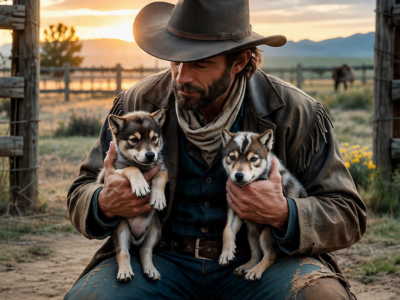 EVERYONE DEMANDED THAT A POOR COWBOY SHOOT THE TWO ORPHANED WOLVES HE HAD RAISED—UNTIL THE TOWN’S MOST TRUSTED LAWMAN MADE ONE SMALL MISTAKE, AND THE QUIETER WOLF NOTICED…