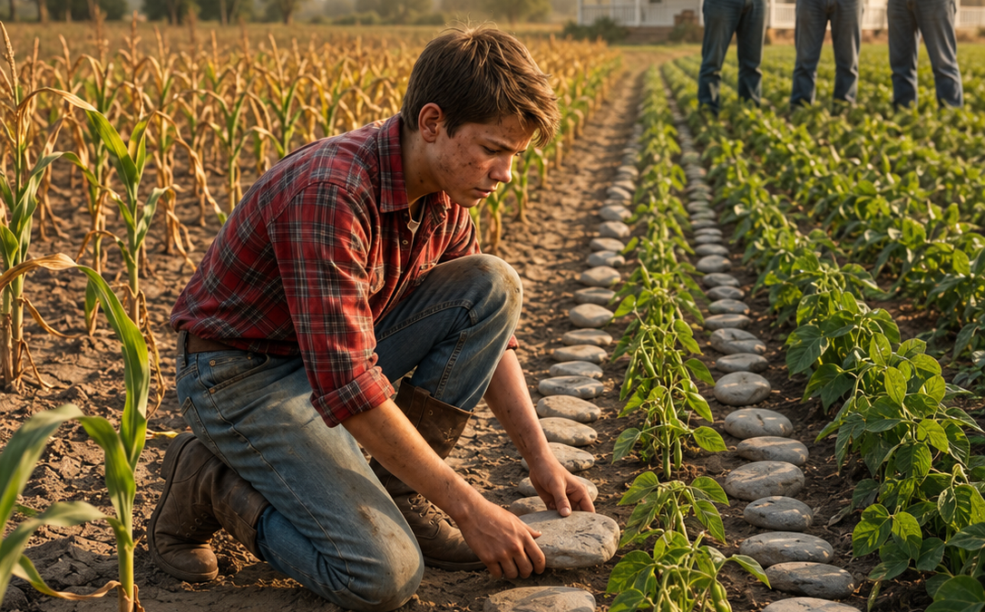 Everyone Laughed When the Poor Boy Filled His Farm With Stones… Until Harvest
