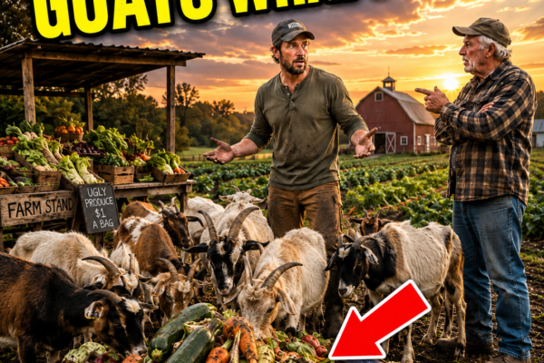 the whole town laughed when a tired farmer fed ruined vegetables to goats, but those stubborn animals saved his land when nothing else could