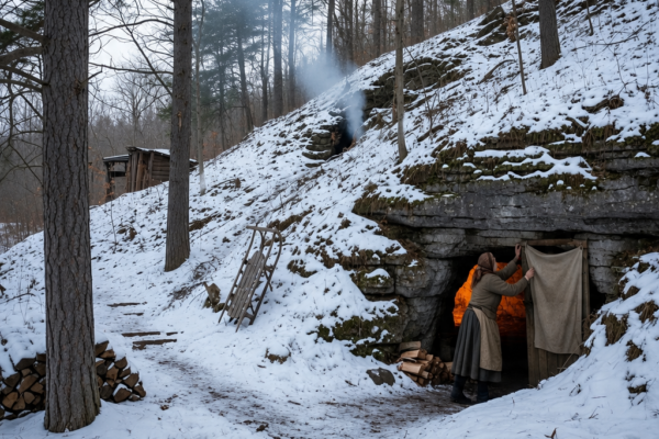 THEY MOCKED A WIDOW FOR RAISING HER CHILDREN UNDERGROUND—UNTIL THE COLDEST NIGHT IN FORTY-FIVE YEARS MADE HER WORST CRITIC KNOCK WITH ONE QUESTION HE COULD NOT ADMIT
