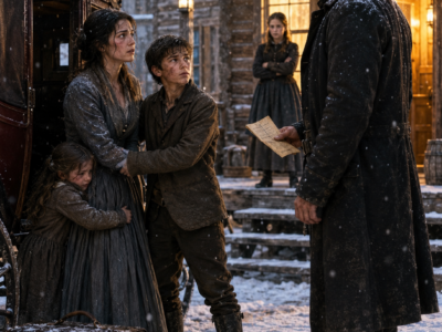 The Mail-Order Bride Arrived With Two Frightened Children, and the Mountain Man Chose Them Before He Knew the Warrant Following Her