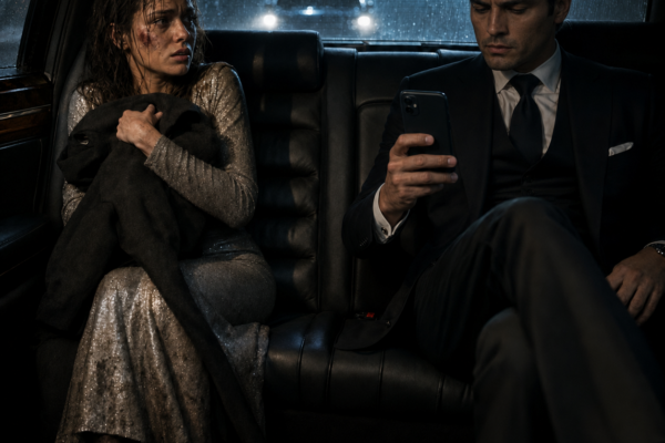 I THREW MYSELF INTO A STRANGER’S CAR TO ESCAPE MY STEPMOTHER’S BEDROOM TRAP — THEN HIS PHONE LIT UP WITH HER NAME, AND HE LOCKED THE DOORS