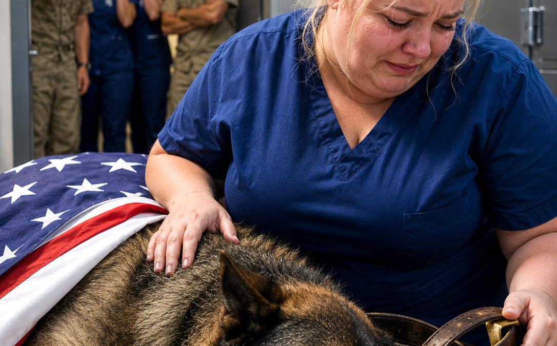 They Locked the Night Nurse in the Morgue With a Dead Military K9—Then She Heard a Click Inside His Collar