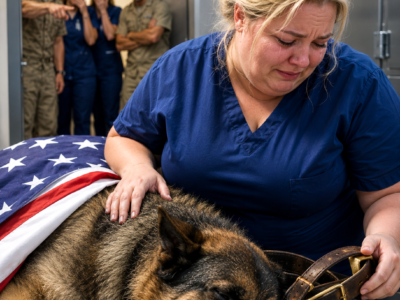 They Locked the Night Nurse in the Morgue With a Dead Military K9—Then She Heard a Click Inside His Collar