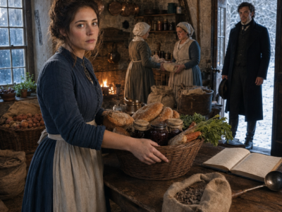 they gave the penniless relation an abandoned kitchen to humiliate her—then winter sealed the roads and she became the only reason the estate survived