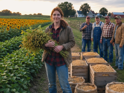My Town Laughed When I Risked My Father’s Foreclosed Farm on 36 Acres of Sunflowers—Then the Bank Inspector Saw the Field Behind Them